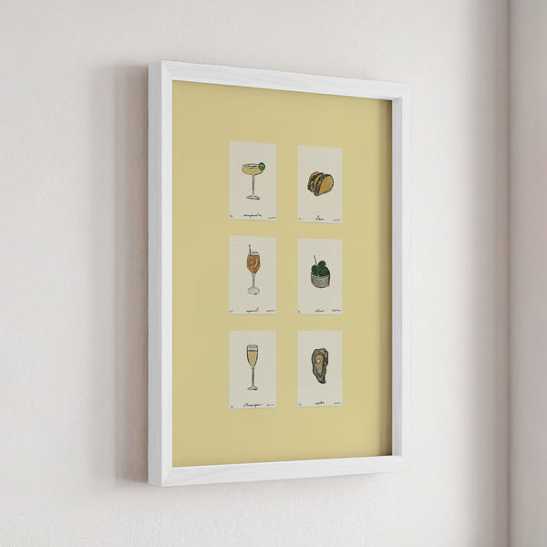 Sips & Snacks Set Print