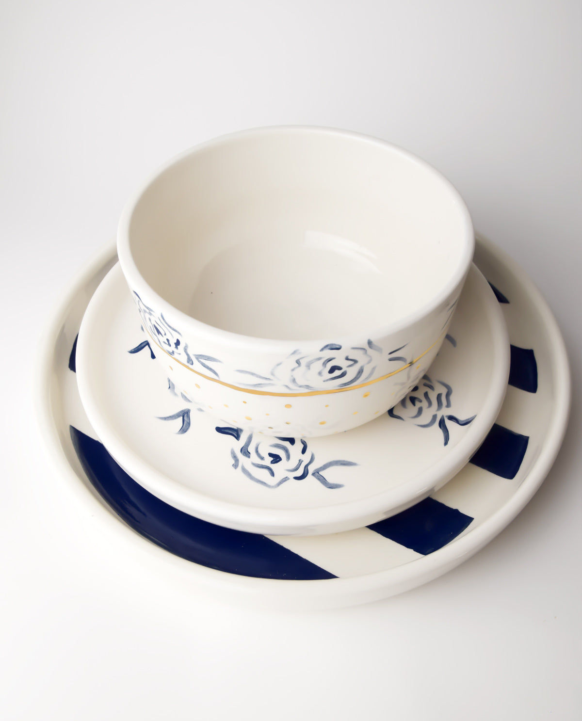 Royal Blue Rose Bowl