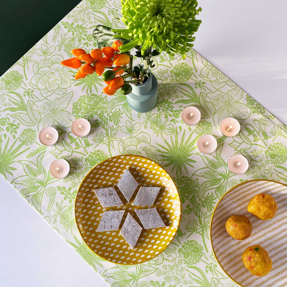 Green Riviera Table Runner
