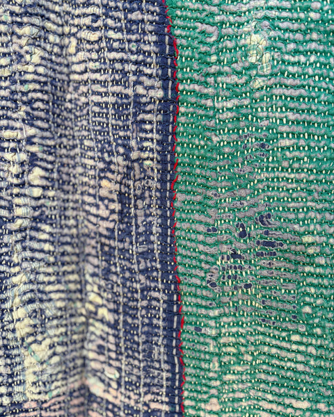 Patchwork Kantha Quilt No. 006