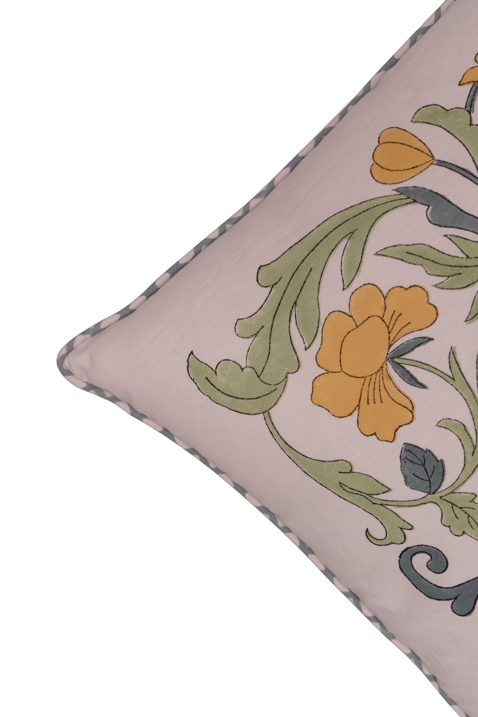 Block Printed Interior Pillow Cover – 20x20 in