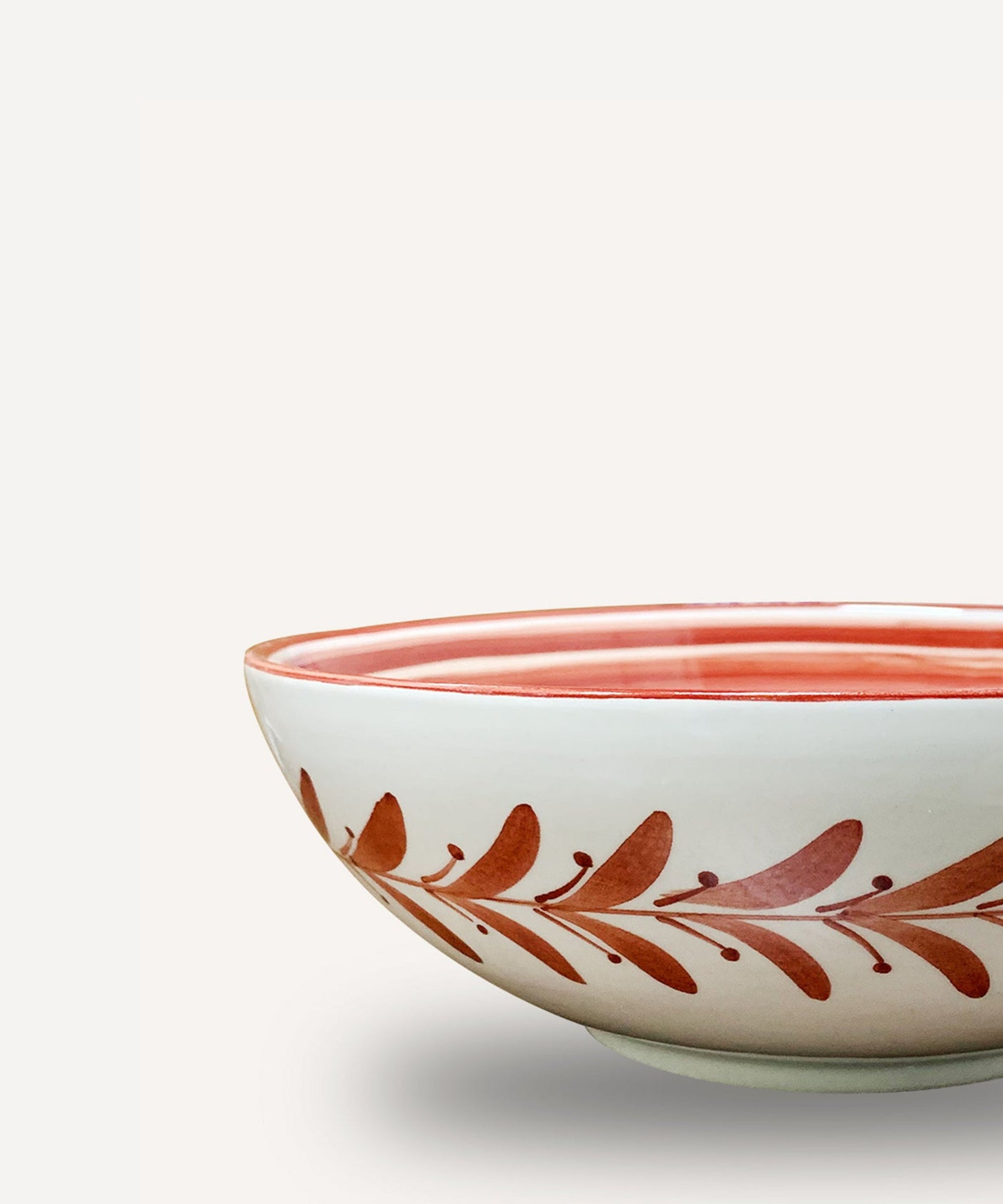 Helecho Salad Bowl, Rust Red