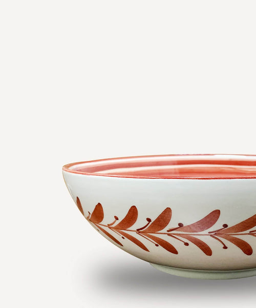 Helecho Salad Bowl, Rust Red