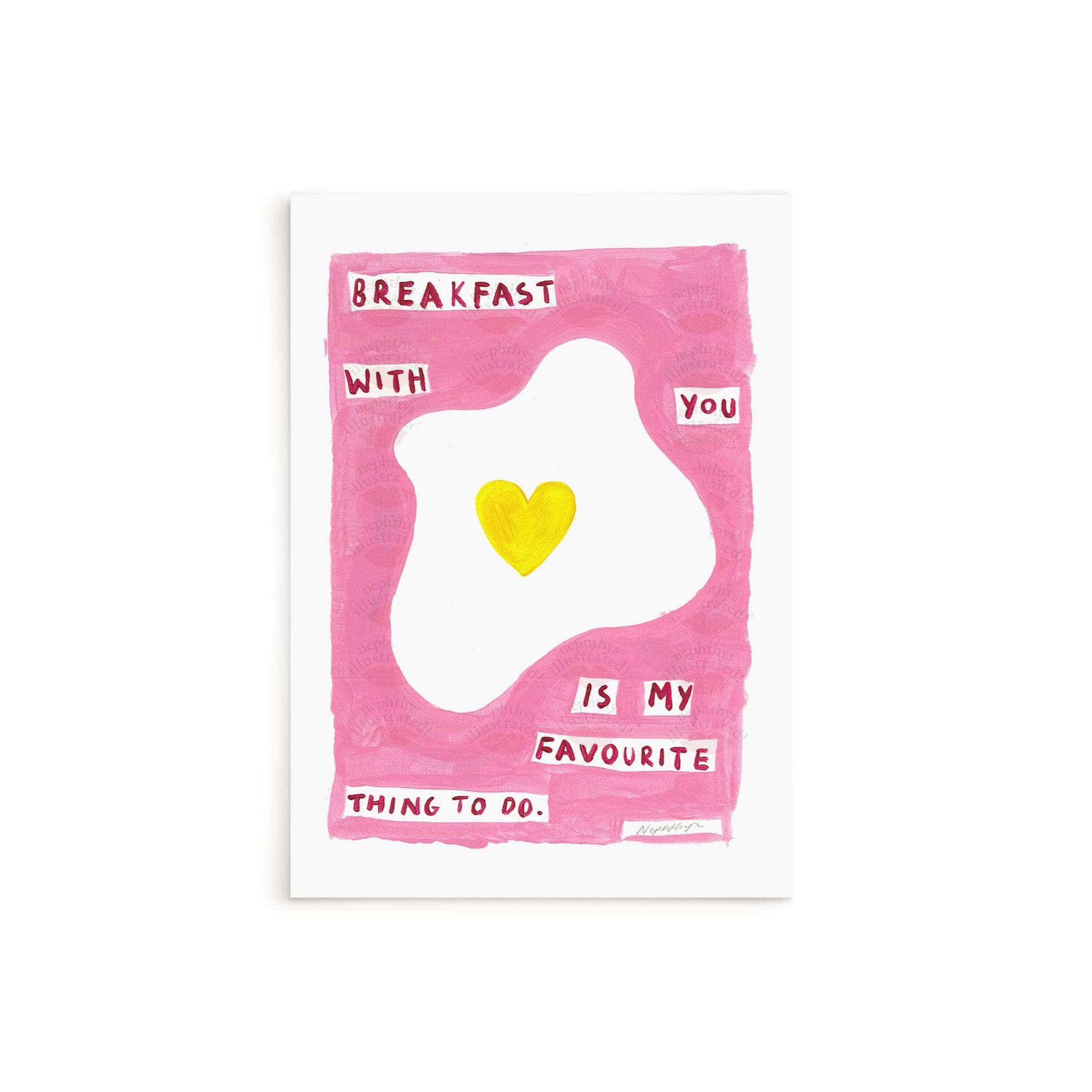 Breakfast With You Print