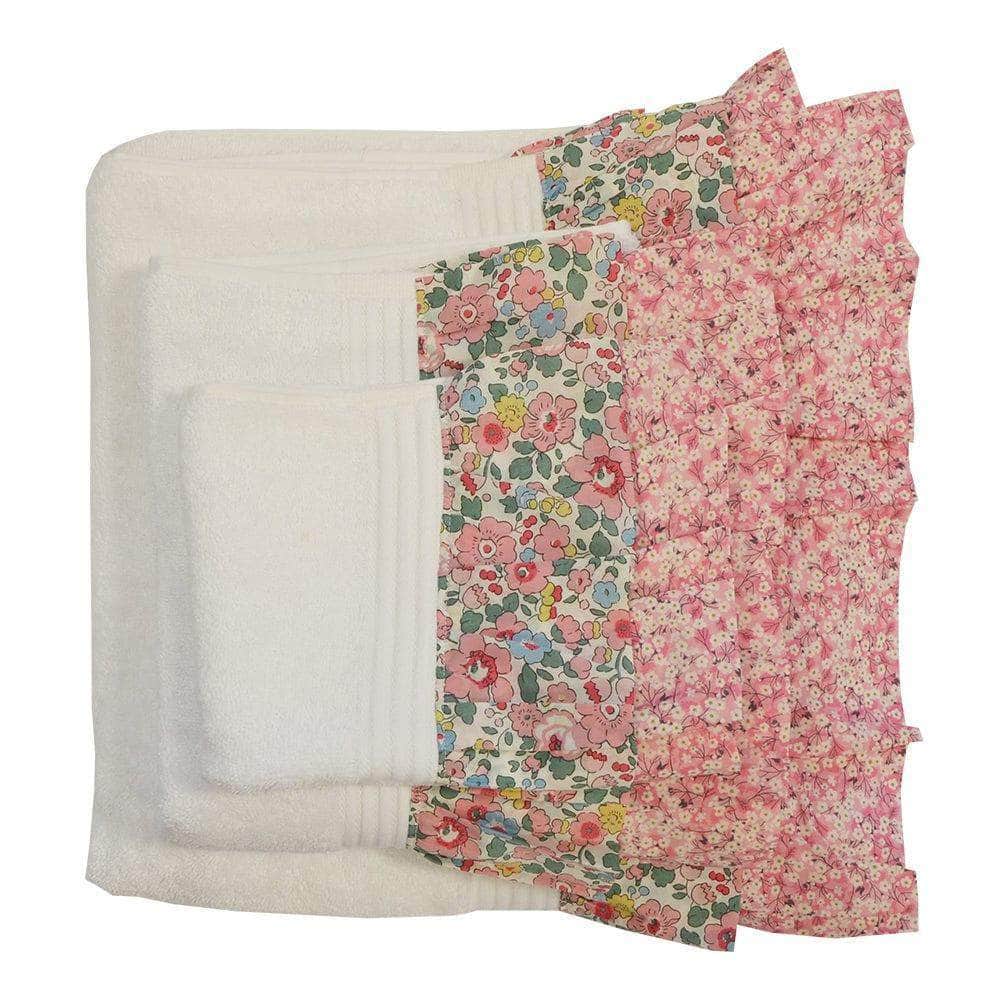 Ruffle Edge Bath Mat Made With Liberty Fabric Betsy & Mitsi Valeria