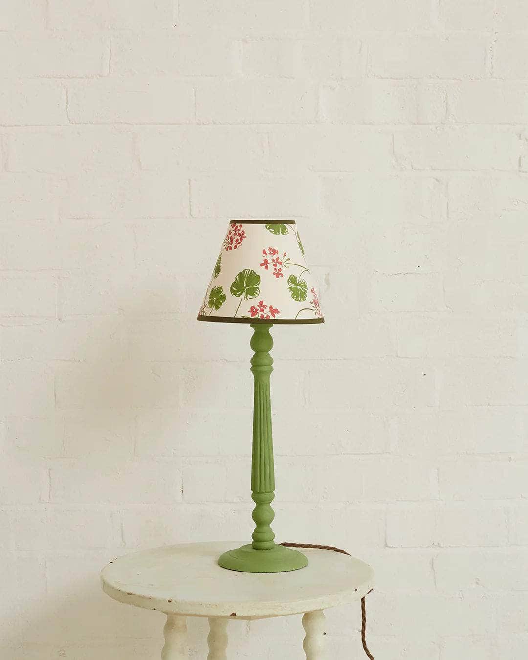Geraniums, Paper Lampshade, Empire