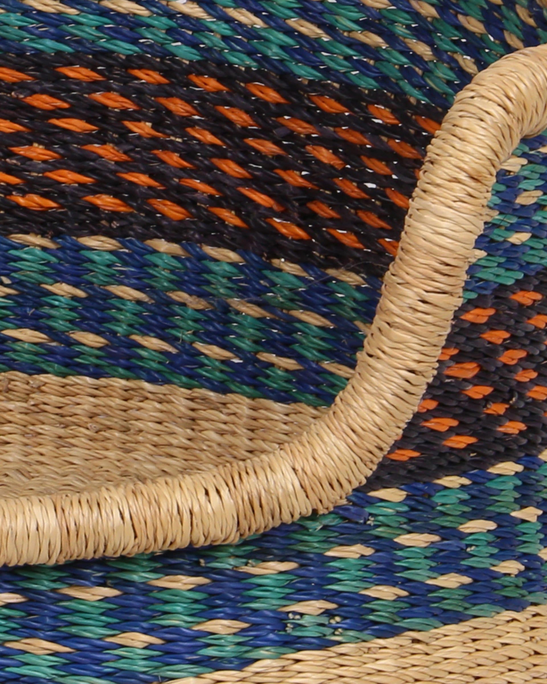 NANTIWE: Blue, Orange and Black Dog Basket - Small