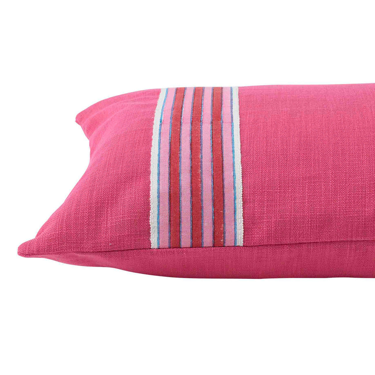 Cushion Hot Pink Cotton with Ayra Stripe Red/Pink Tape