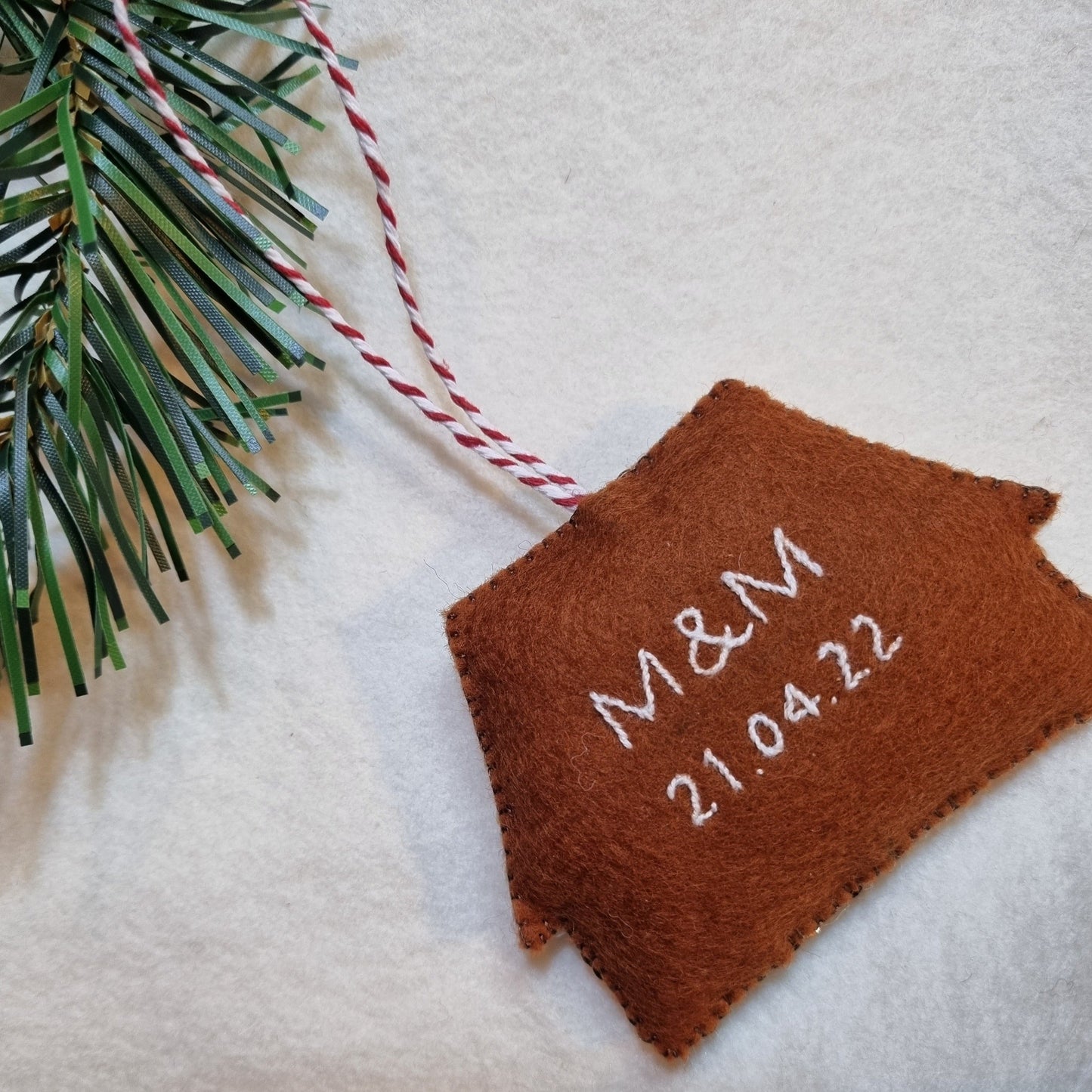 Personalised Gingerbread House Ornament