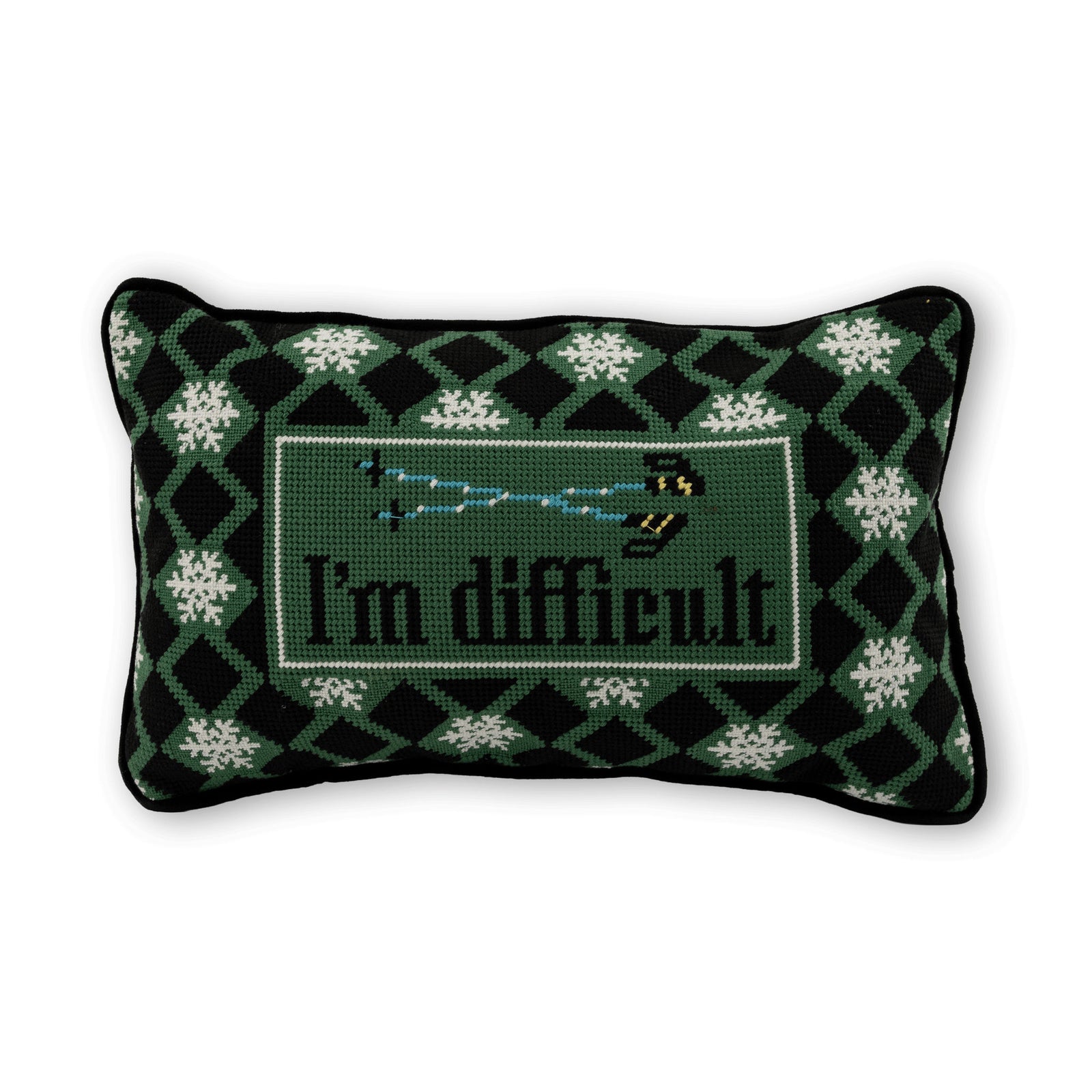 I'm Difficult Needlepoint Pillow