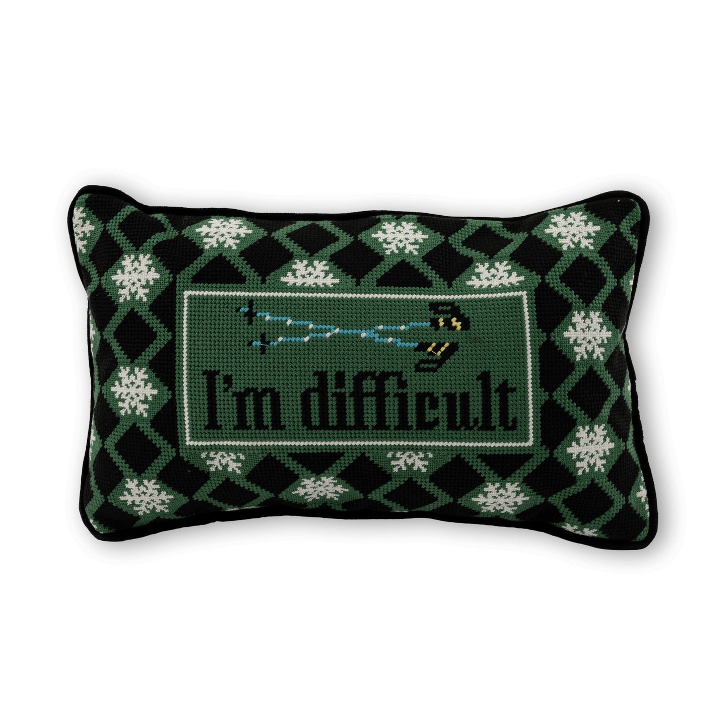 I'm Difficult Needlepoint Pillow