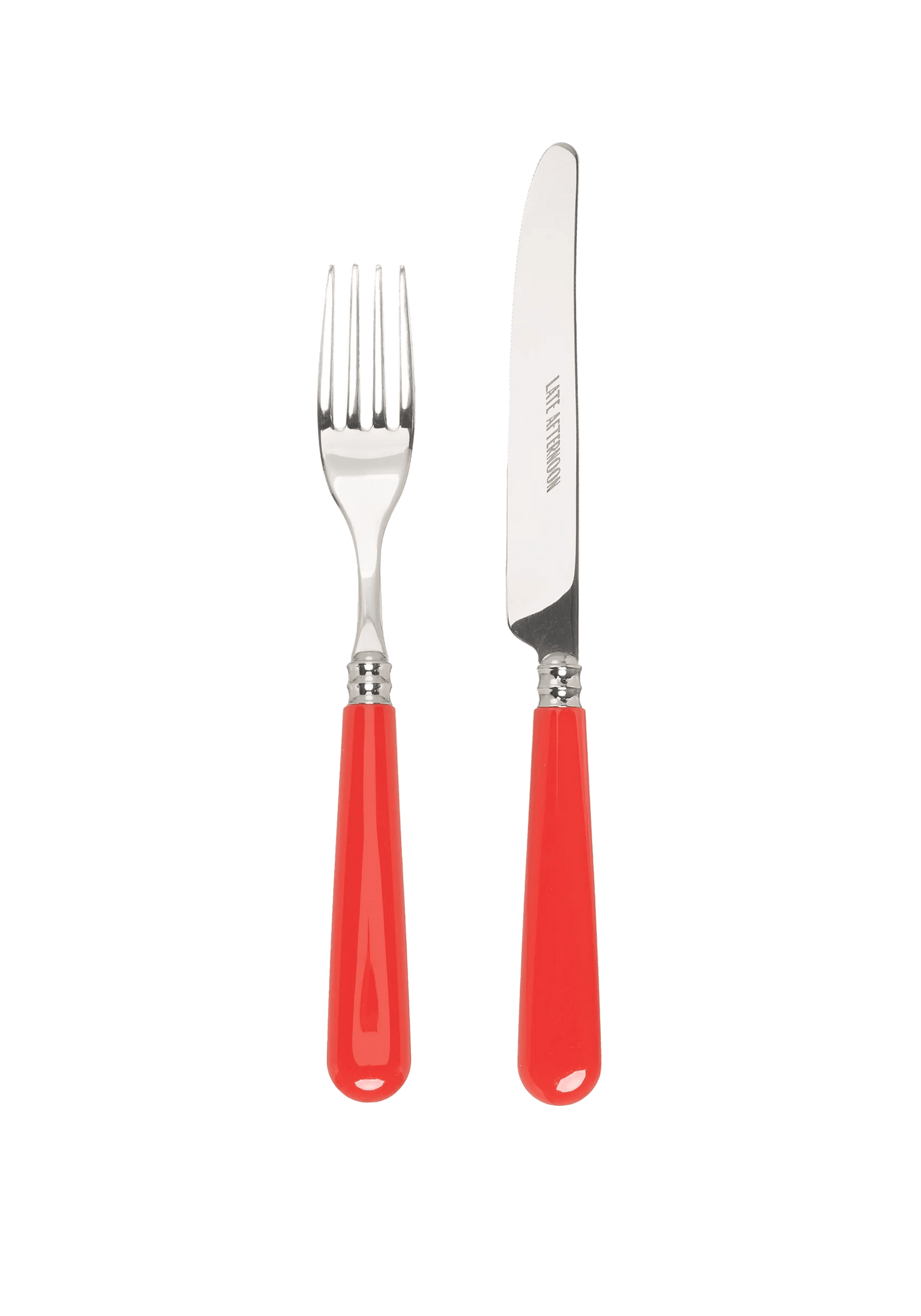 Classic Red Knife and Fork Set