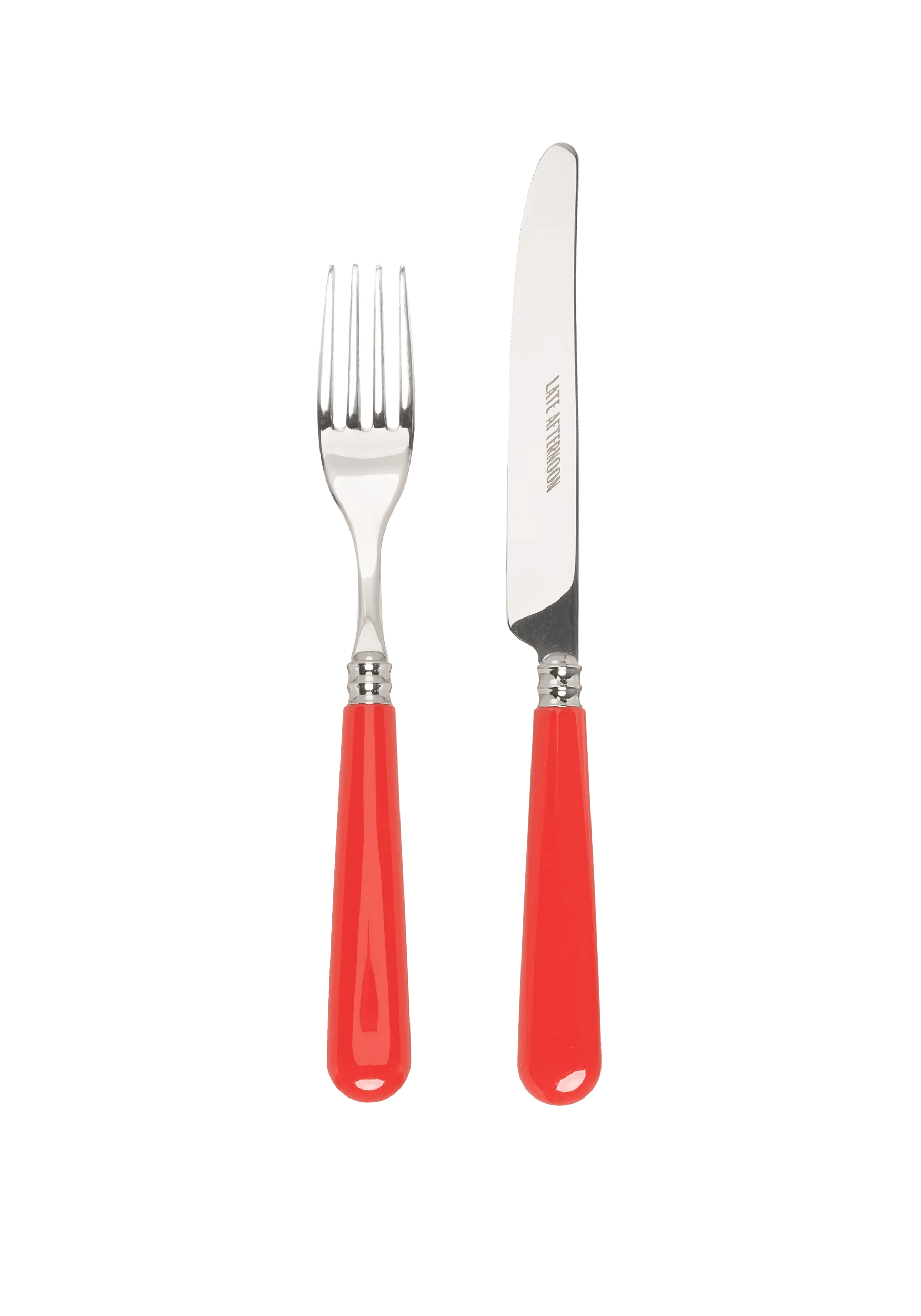 Classic Red Knife and Fork Set