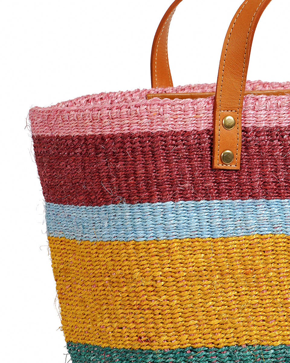HEKA: Bold Striped Sisal Shopper