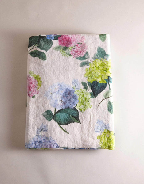 Hydrangea Linen Tablecloth