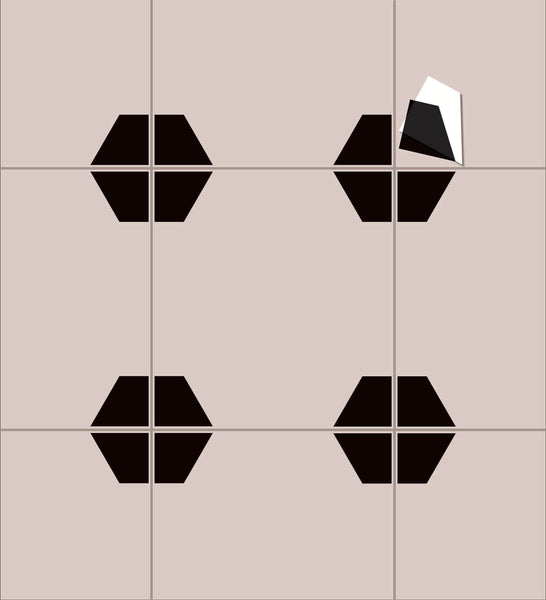 Nordic Tiles DIY Plate Sticker Decoration