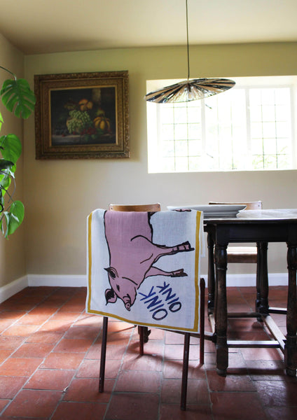 Pig Tea Towel