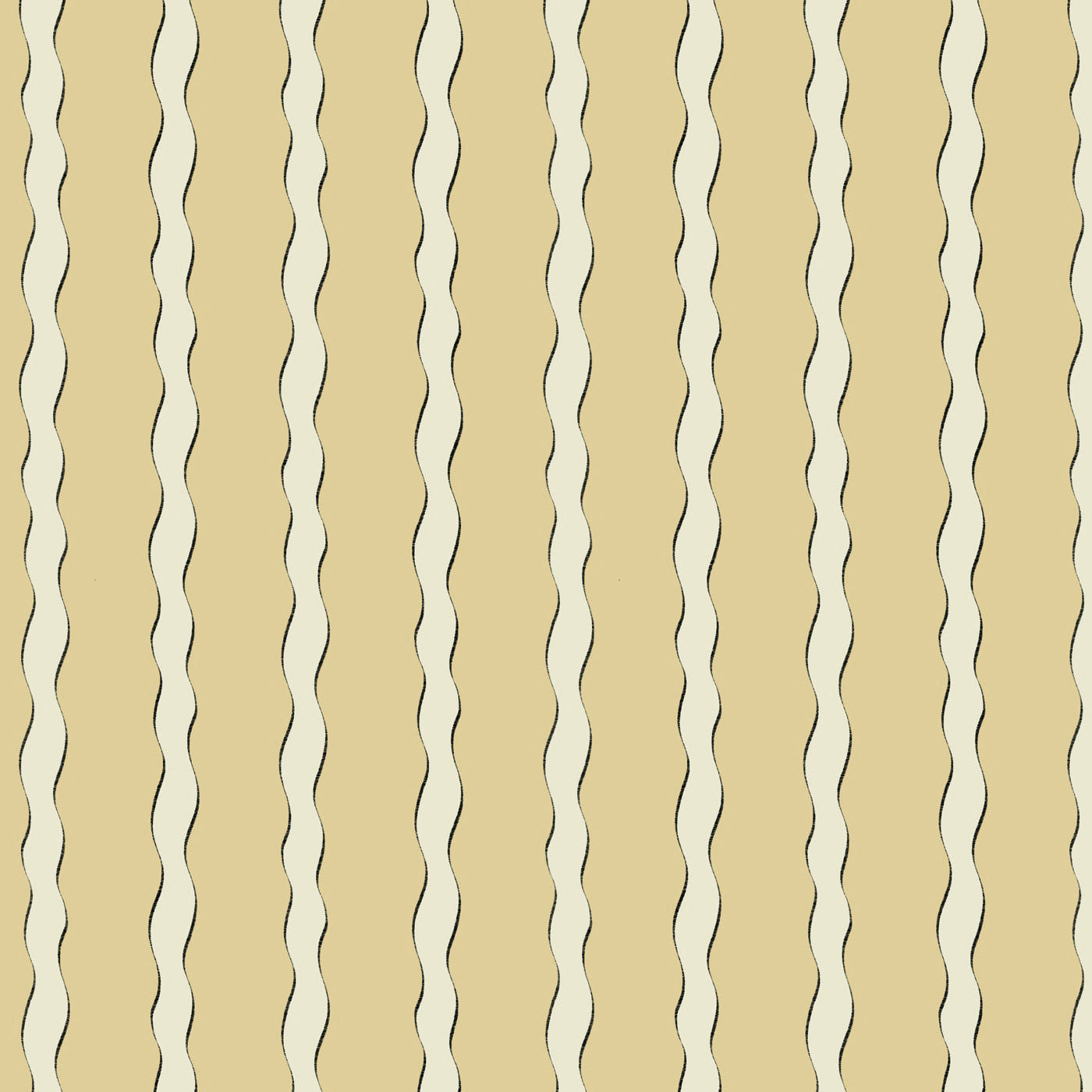 Scroll Stripe - Butter (Fabric)
