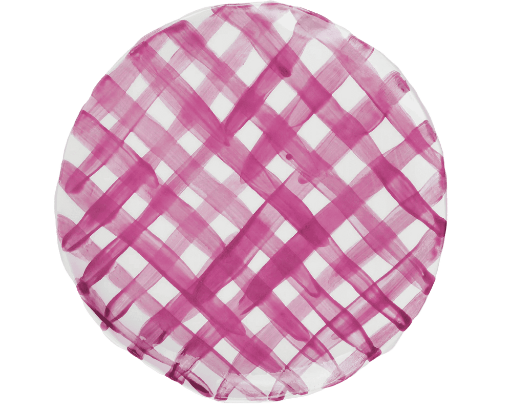 Vichy Lilac Ceramic Plate