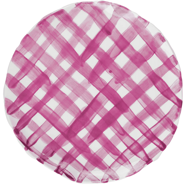 Vichy Lilac Ceramic Plate