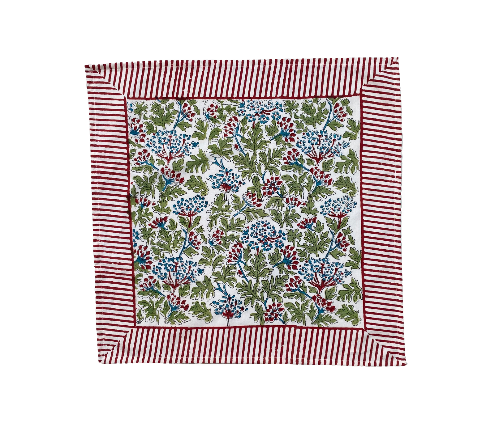 Kelpie Napkin in Green/Red (Set of 4)