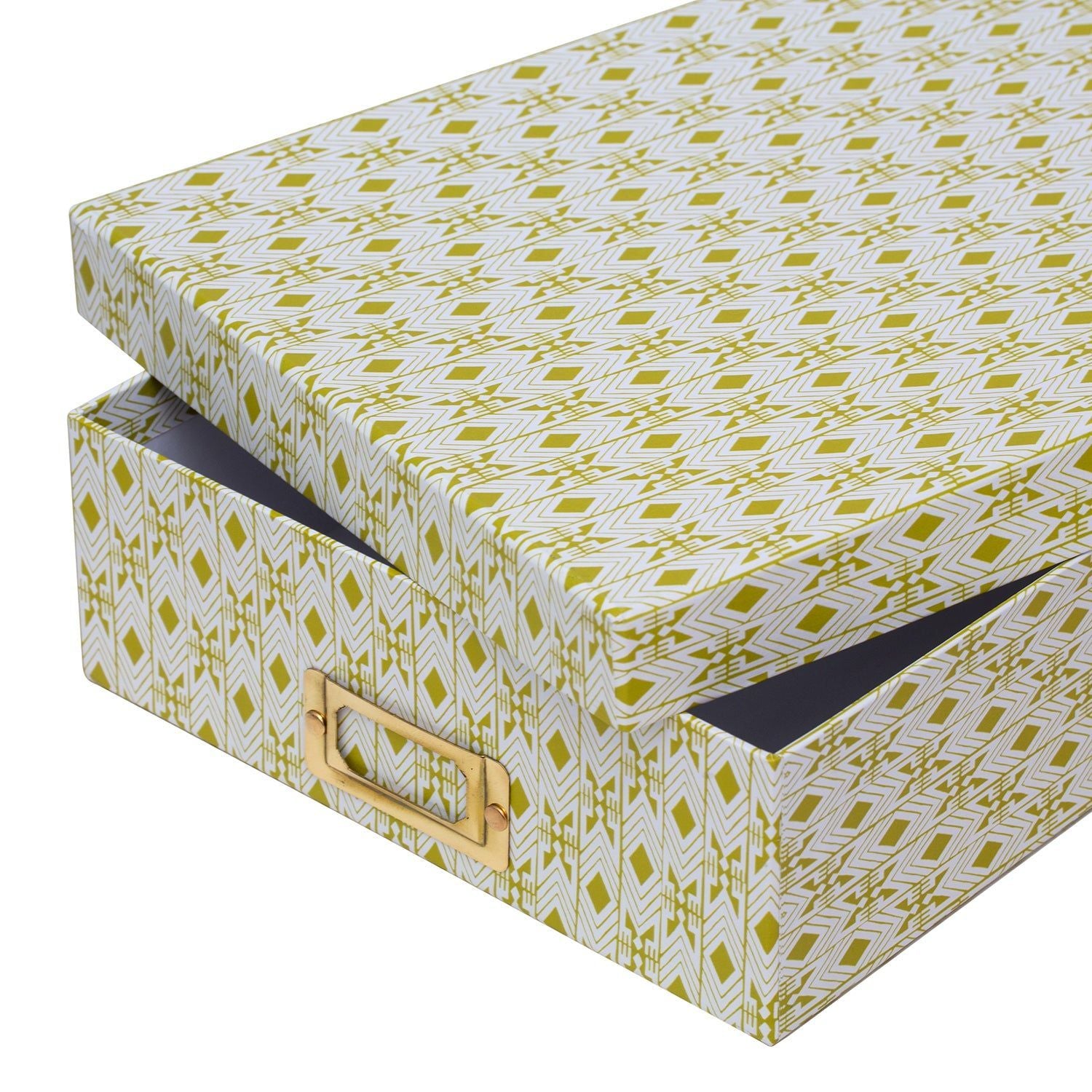 Tijan Maize Yellow Lidded Portfolio Box