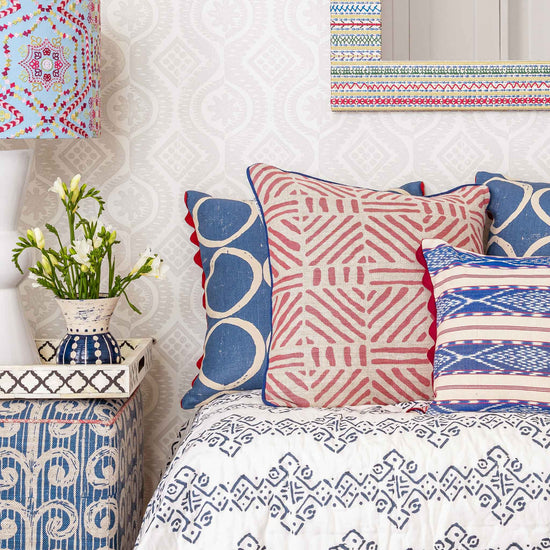 Double Mali Kahala Quilt Indigo