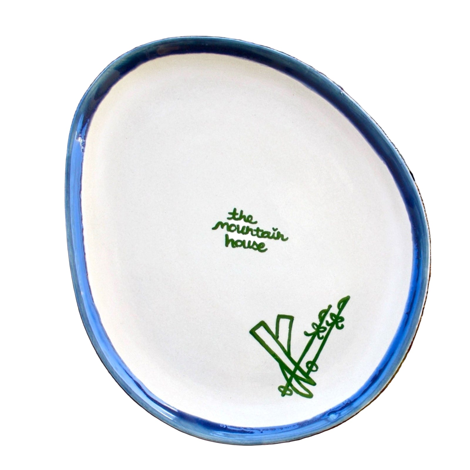 “the mountain house” Hand-painted Platter