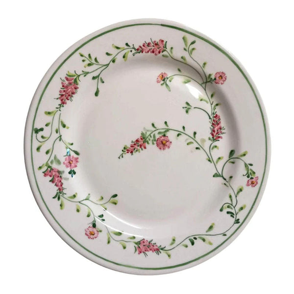 Ceramic Floral Plate Set of Four