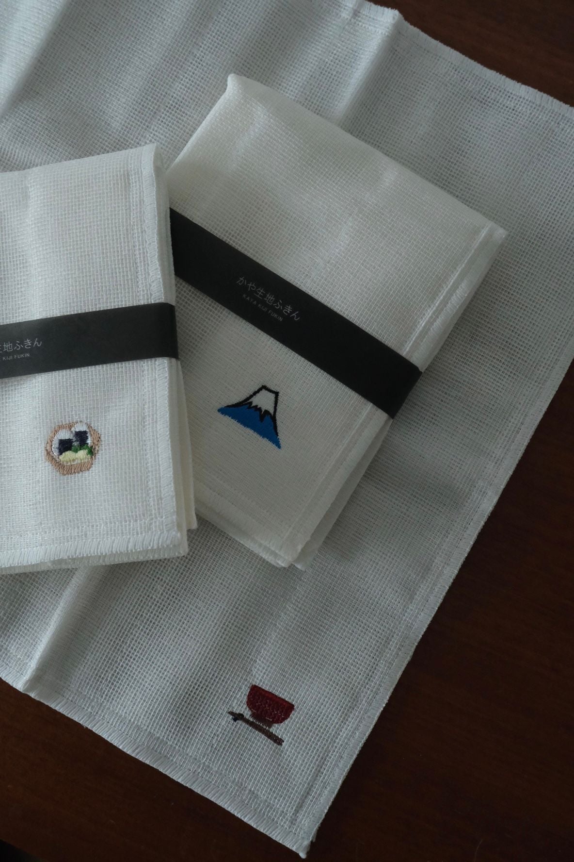 Rice Ball Emboridery Cloth with/without NAGORI Gift set (3-Pieces)