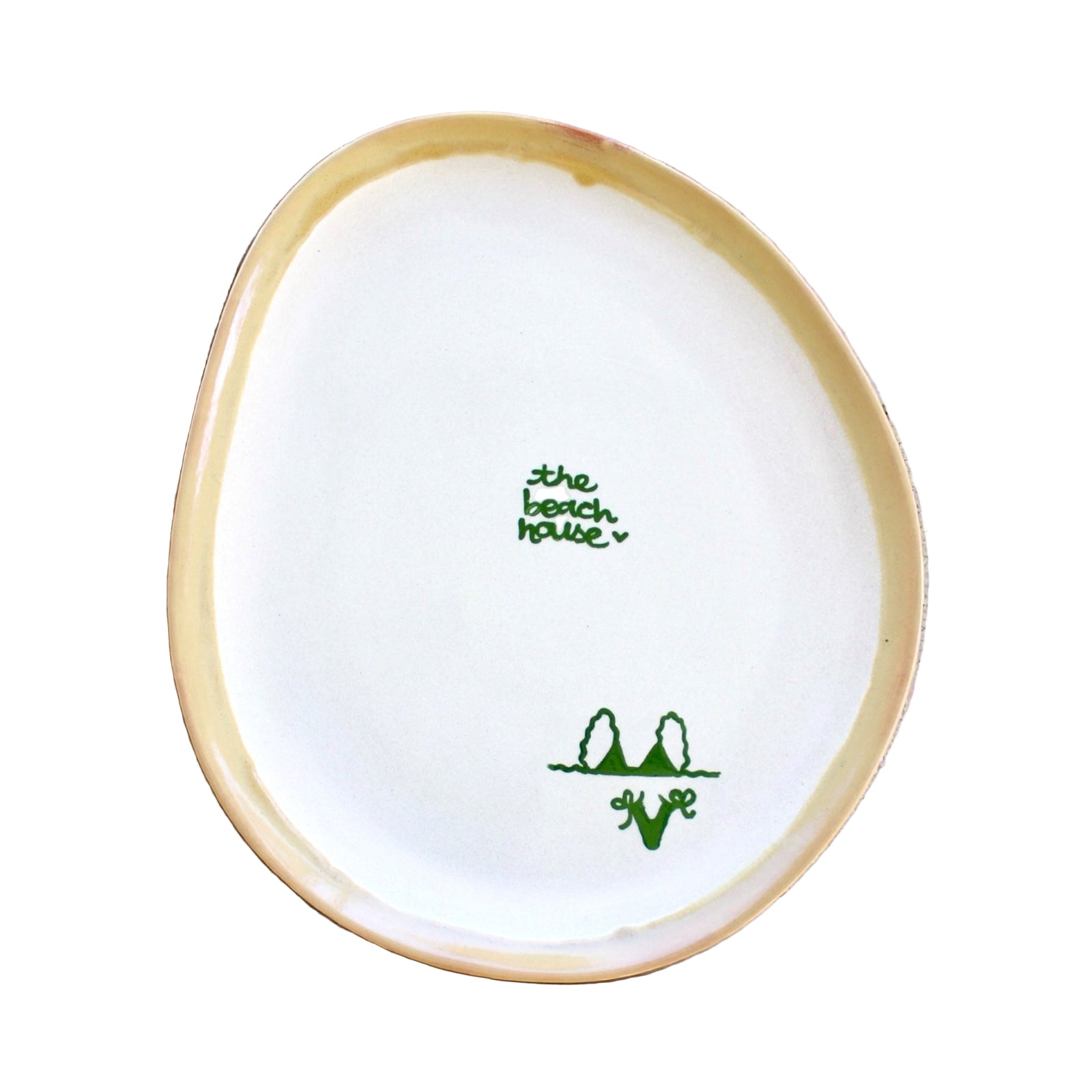 “the beach house” Hand-painted Platter