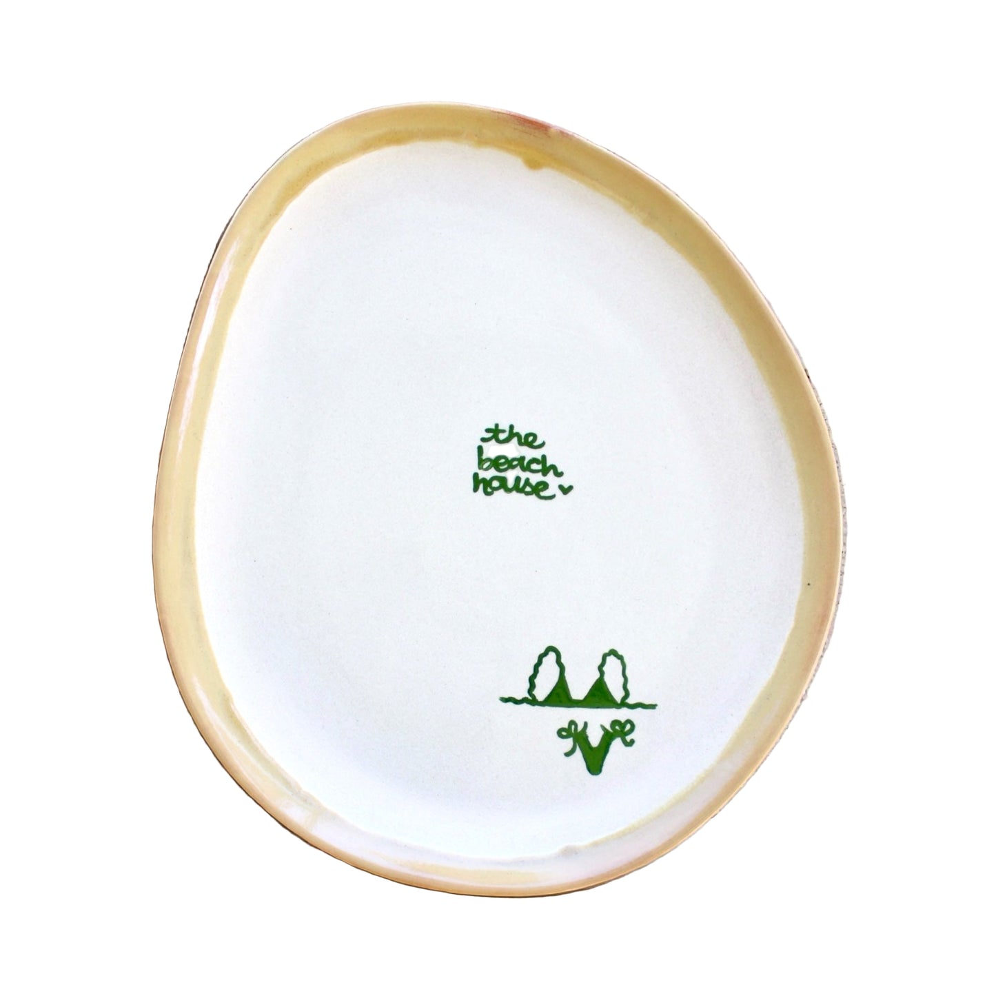 “the beach house” Hand-painted Platter