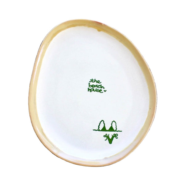 “the beach house” Hand-painted Platter