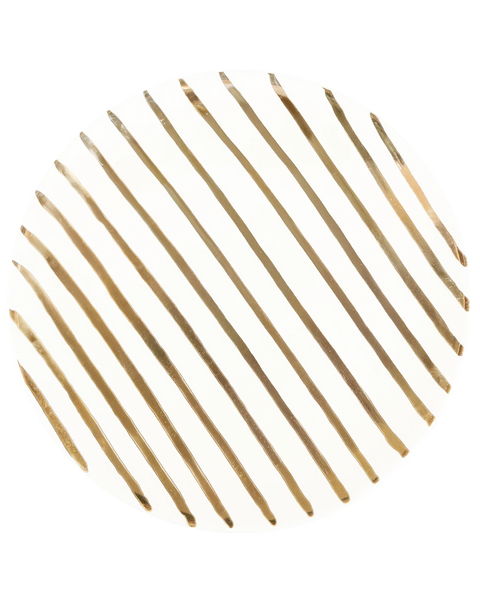 Gold Stripes Plate