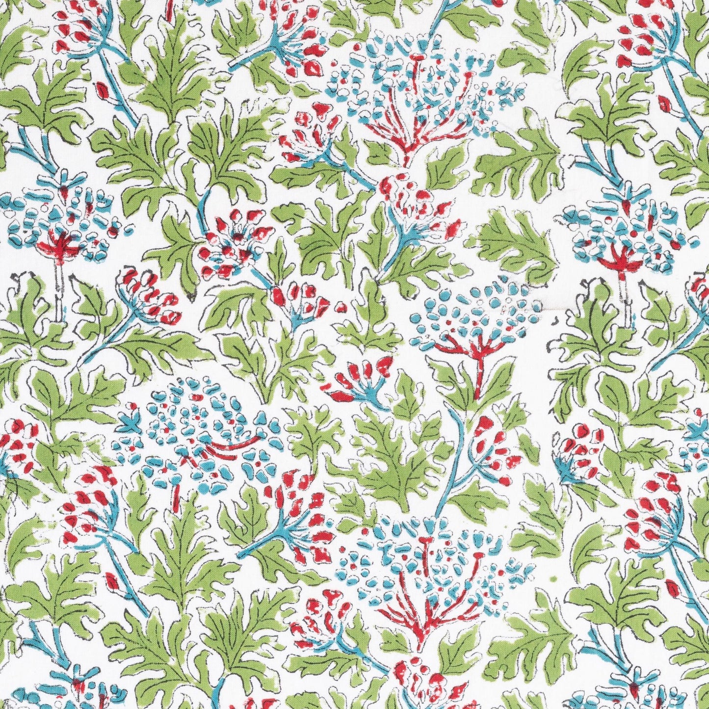 Kelpie Tablecloth in Green/Red