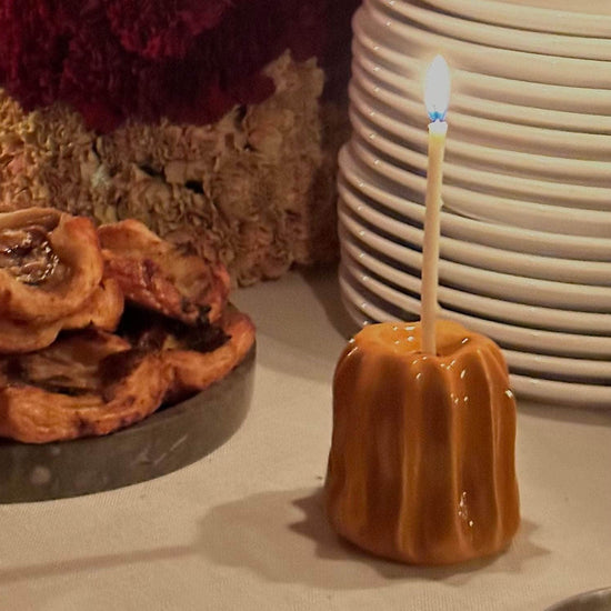 Ceramic Canelé Candle Holder