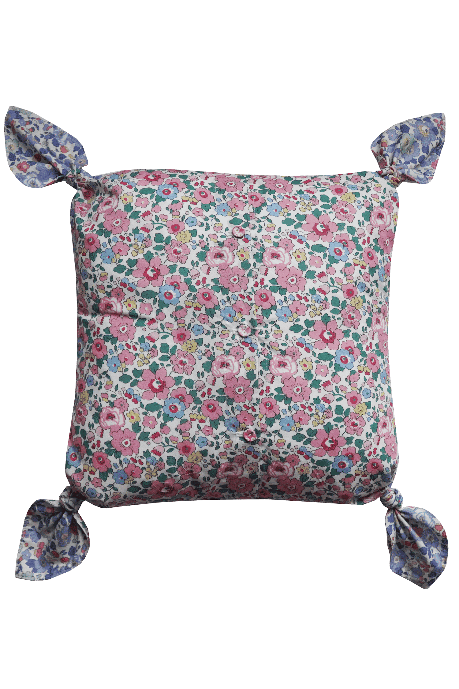 Tie Corner Cushion Made With Liberty Fabric Betsy