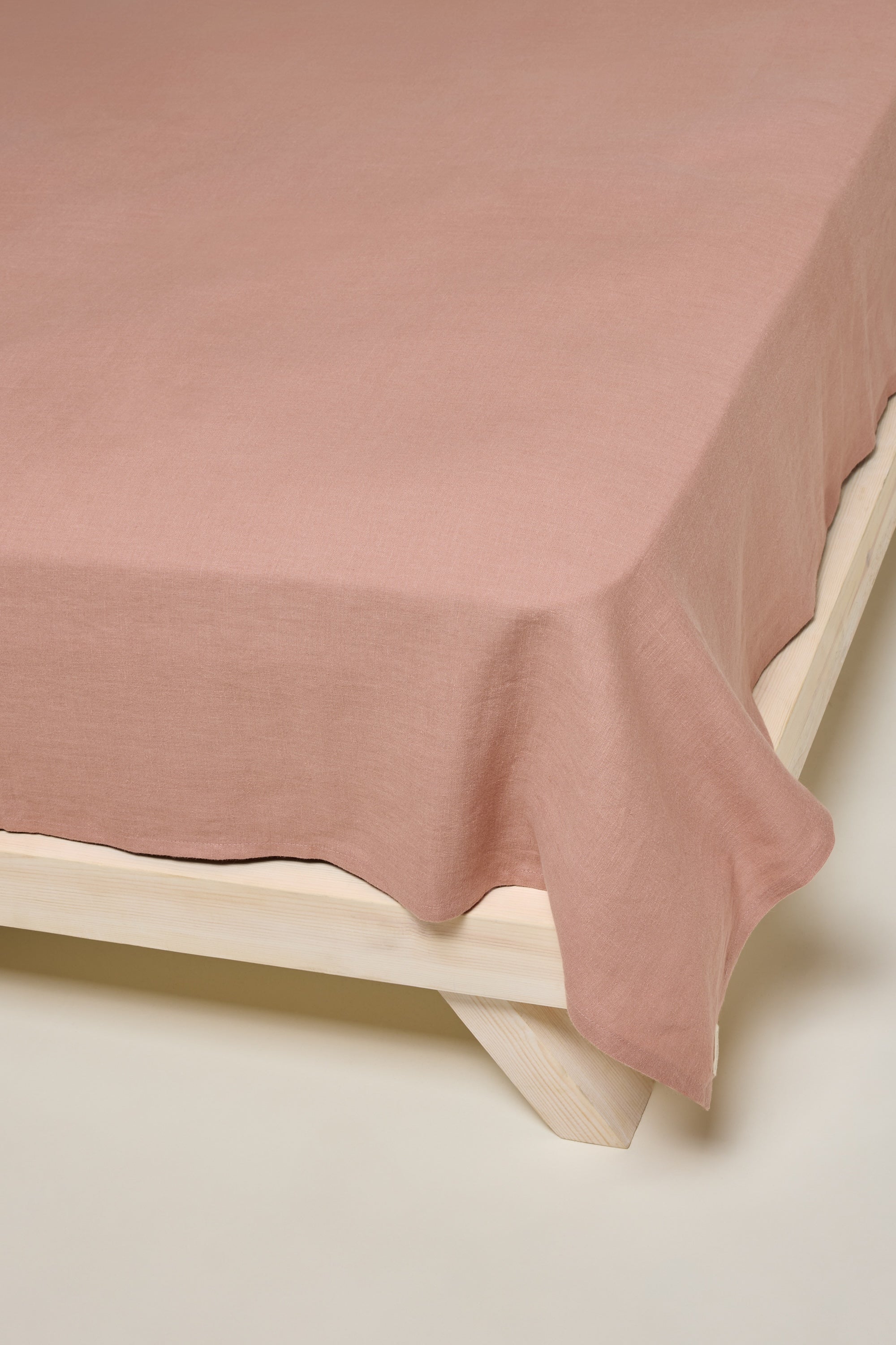 Linen Flat Sheet - Terracotta