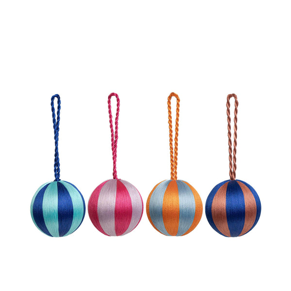Stripe Bauble S Set/4 - Multi Colour