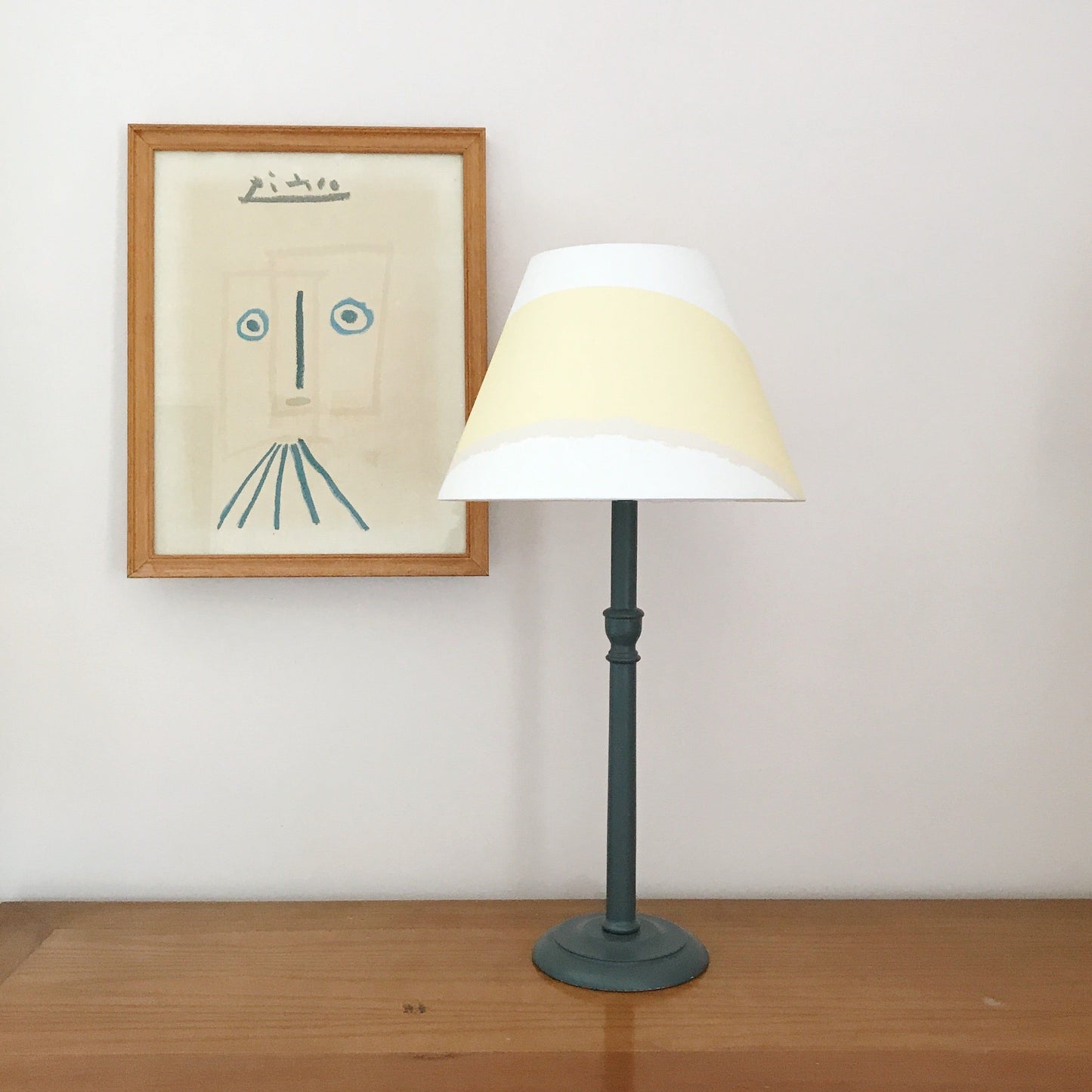 12” Empire Lampshade Wide Stripes Aligned – BUTTERMILK