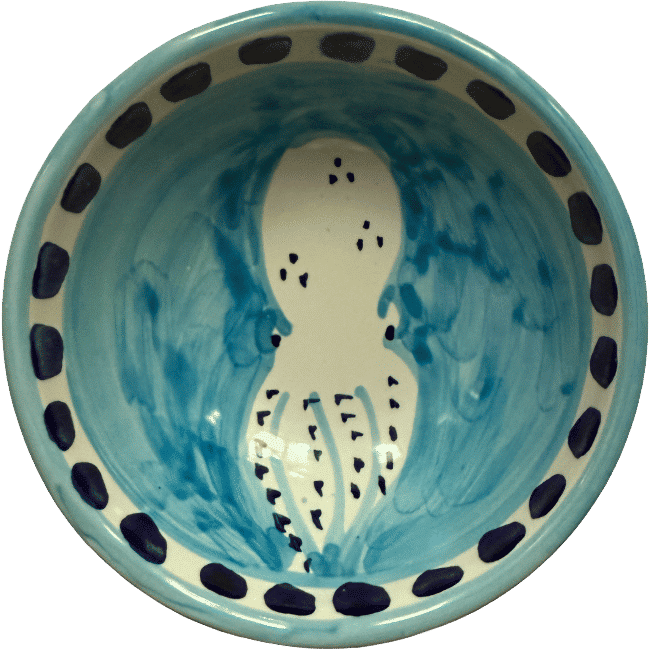 Amalfi Bowl 11 cm Turquoise Octopus