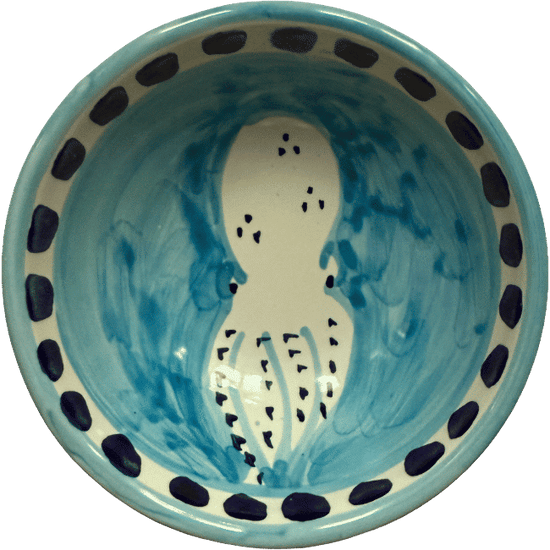 Amalfi Bowl 11 cm Turquoise Octopus