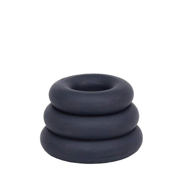 Dark Petrol Triple O Candleholder