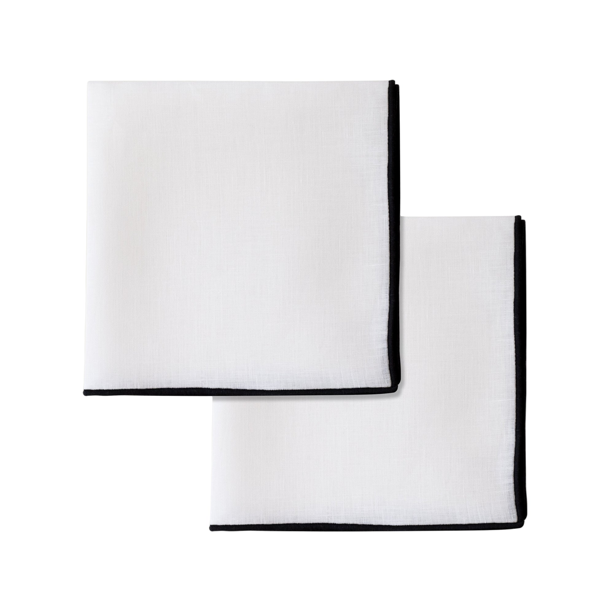 White Linen Napkins - Set of 2