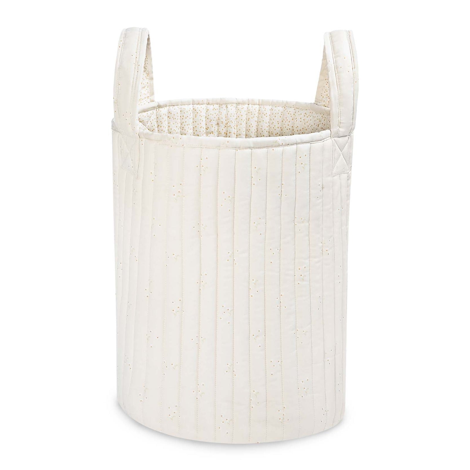 Large Quilted Storage Basket - Wild Chamomile / Daisy Meadow