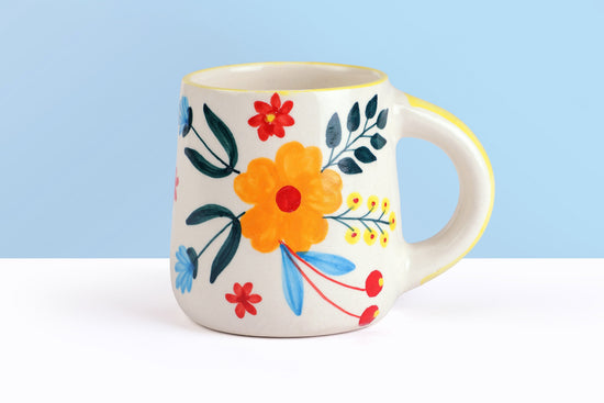 Floral Extravaganza Coffee Mug- Multi (Set of 4)