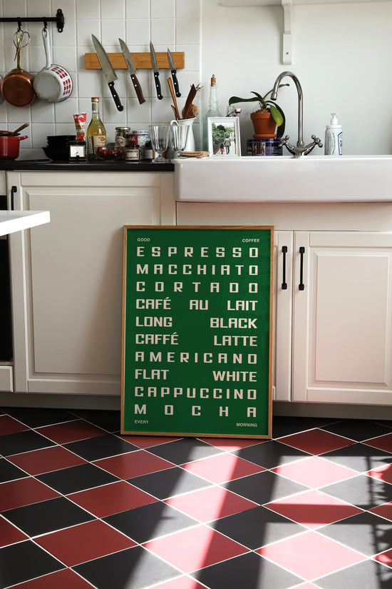 Coffee Guide Print