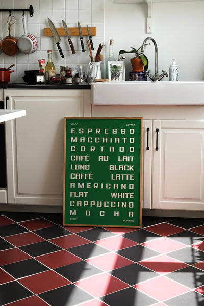 Coffee Guide Print