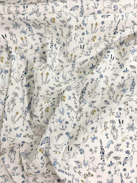 Bedding Made With Liberty Fabric Theo Blue