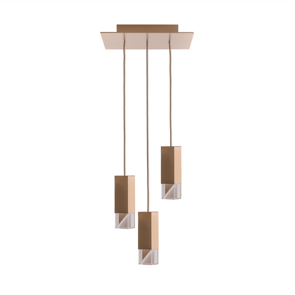 Lamp/One Brass Trio Ceiling Light